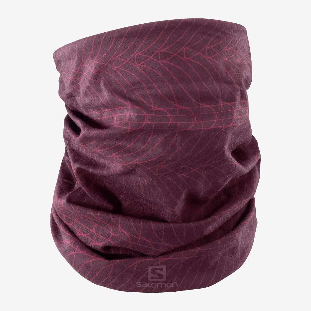 SALOMON NECK&HEAD LIGHT GAITER Philippines - Men's Headwear - Purple | 359468-ZUH